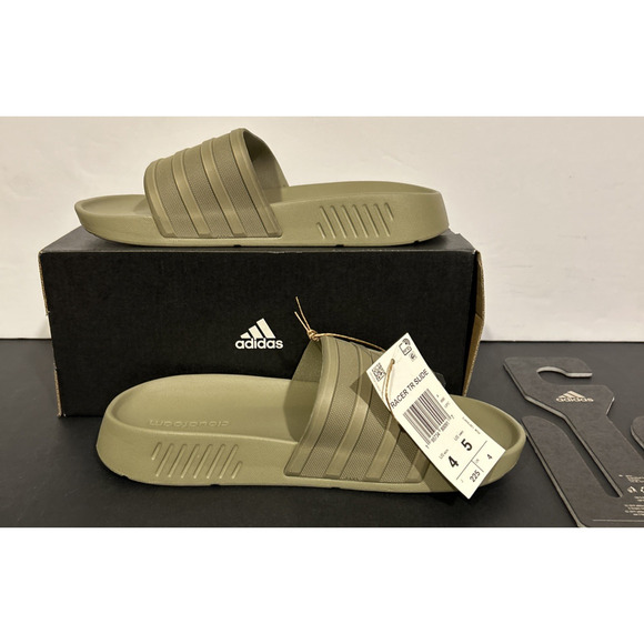 Adidas Unisex-Adult Racer Tr Slide Sandal Orbit Green Size 4M 5W NEW IN BOX